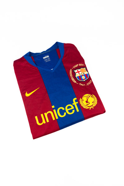 FC Barcelona 2007-08 Football Shirt Made by Nike Size Large