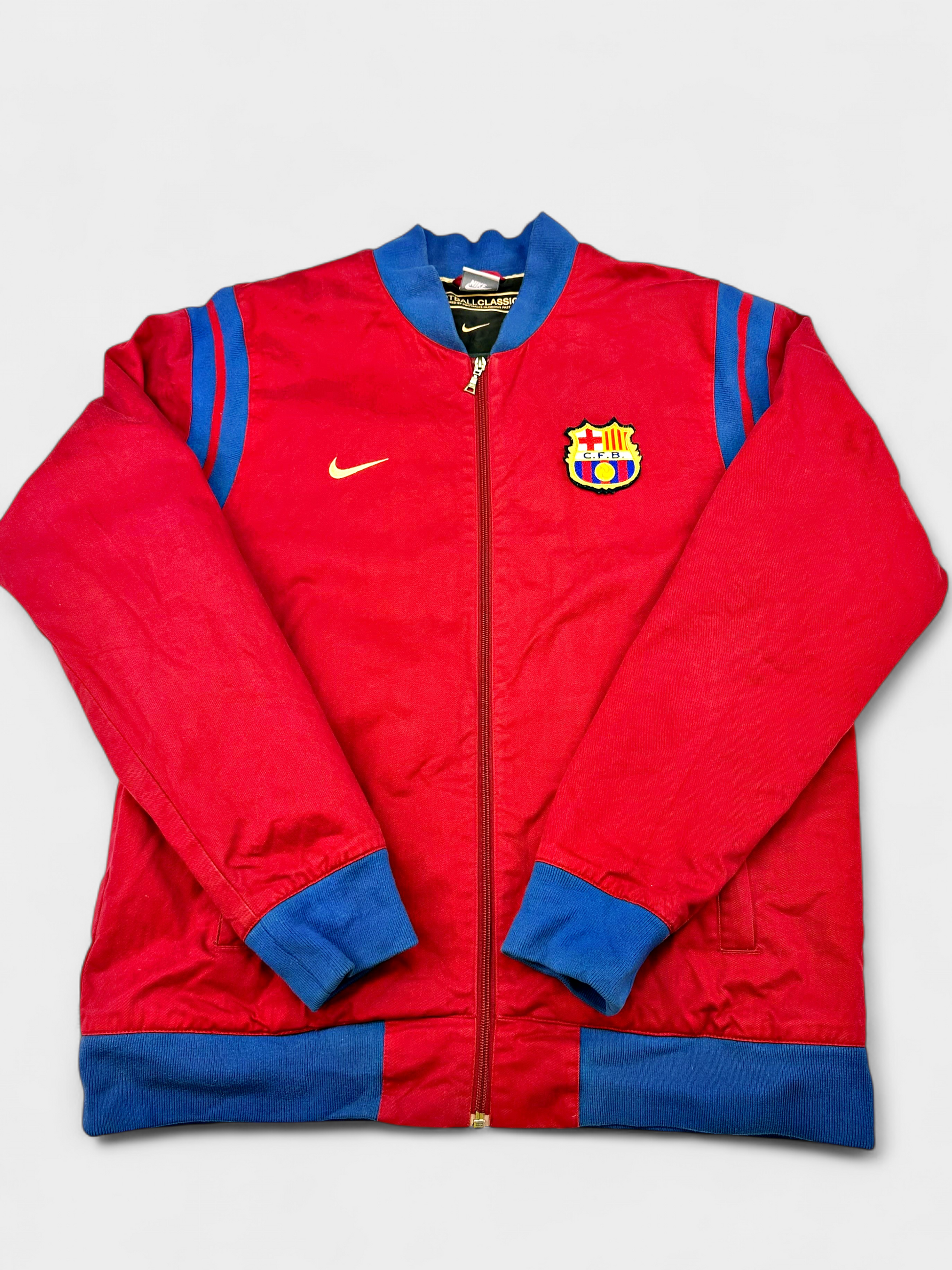 FC Barcelona 2007-08 Training Jacket made by Nike size Large.