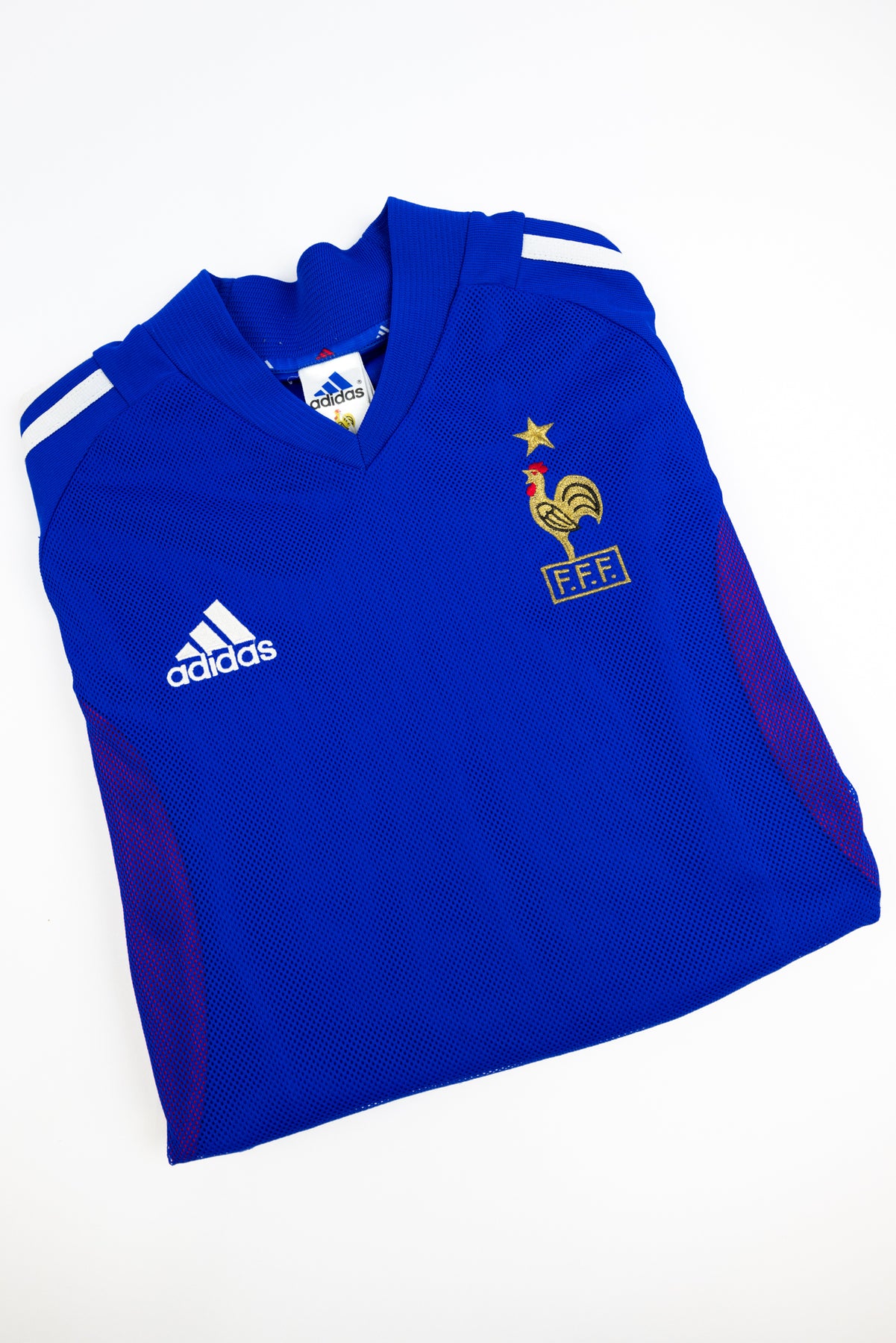 FRANCE 2002 2004 HOME FOOTBALL SHIRT SOCCER JERSEY ADIDAS sz