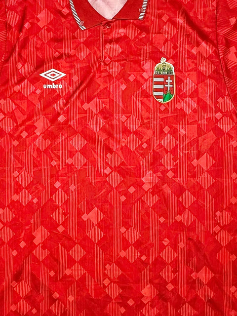 Hungary 1990-93 Football Shirt made by Umbro size Large