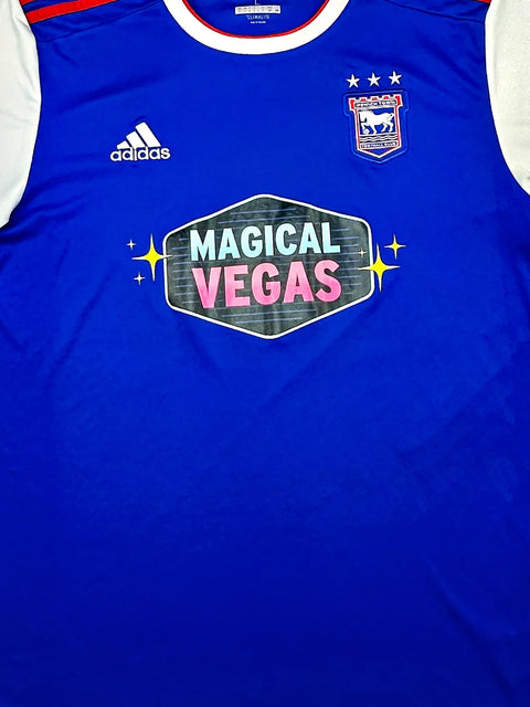 Ipswich Town 2018-2019 Football Shirt made by Adidas size Large.