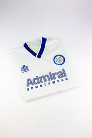 Leeds United 1992-93 Football Shirt Made by Admiral Size Small