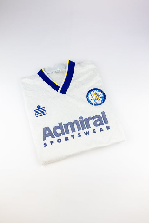 Leeds United 1992-93 Football Shirt Made by Admiral Size Small