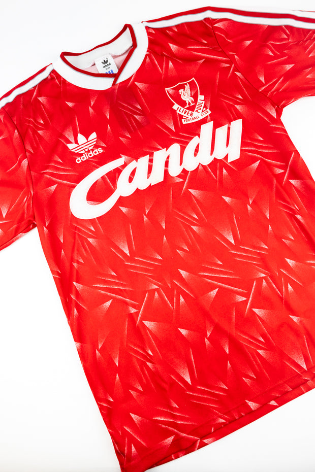 Liverpool 1989-91 Football Shirt Made by Adidas