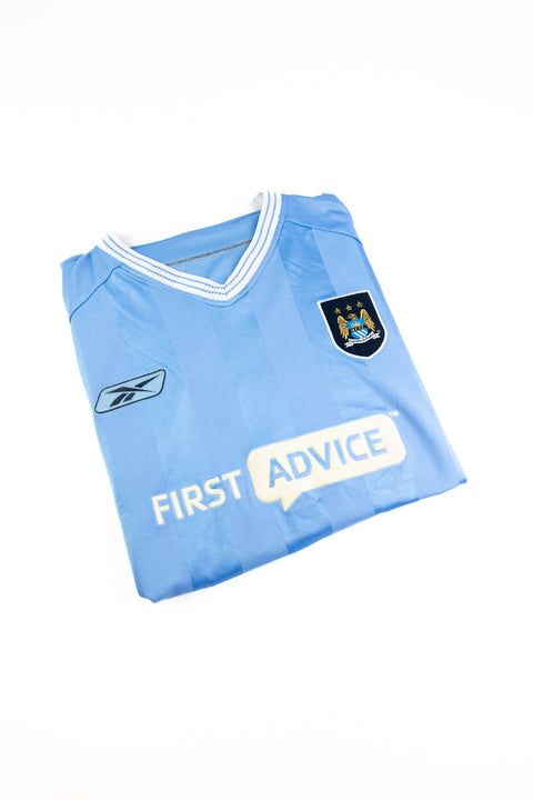 Manchester City 2003-04 Football Shirt Made by Reebok Size Medium