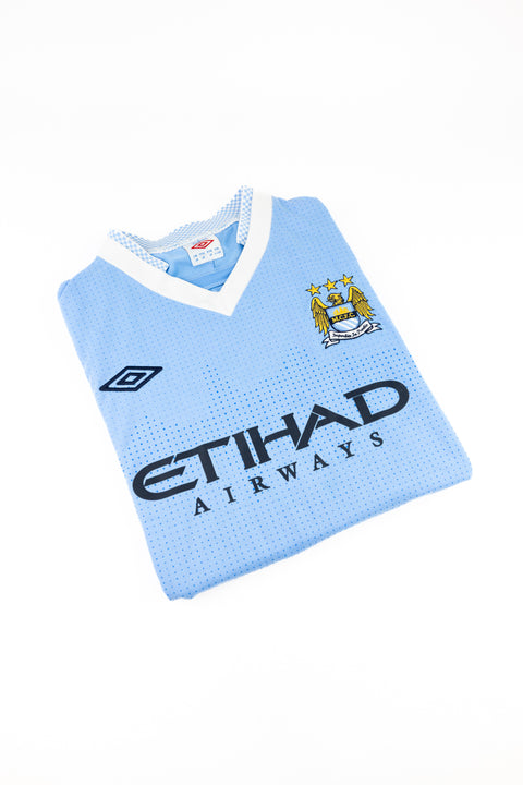 Manchester City 2011-12 Football Shirt Made by Umbro Size XL
