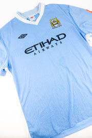 Manchester City 2011-12 Football Shirt Made by Umbro Size XL