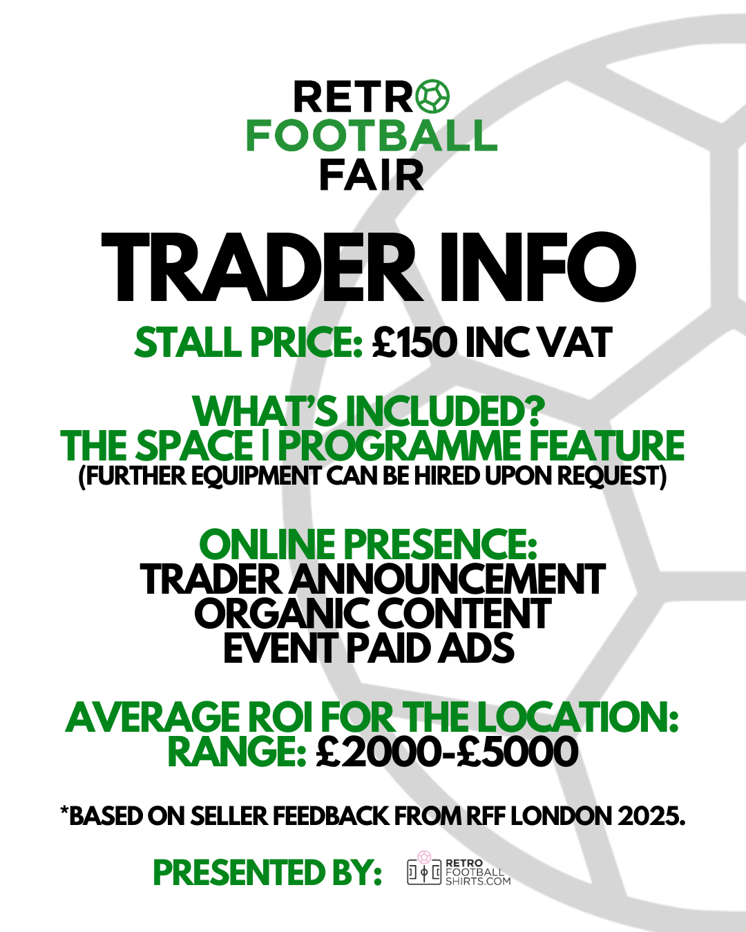 Retro Football Fair London pt2 2026 (Trader Space)